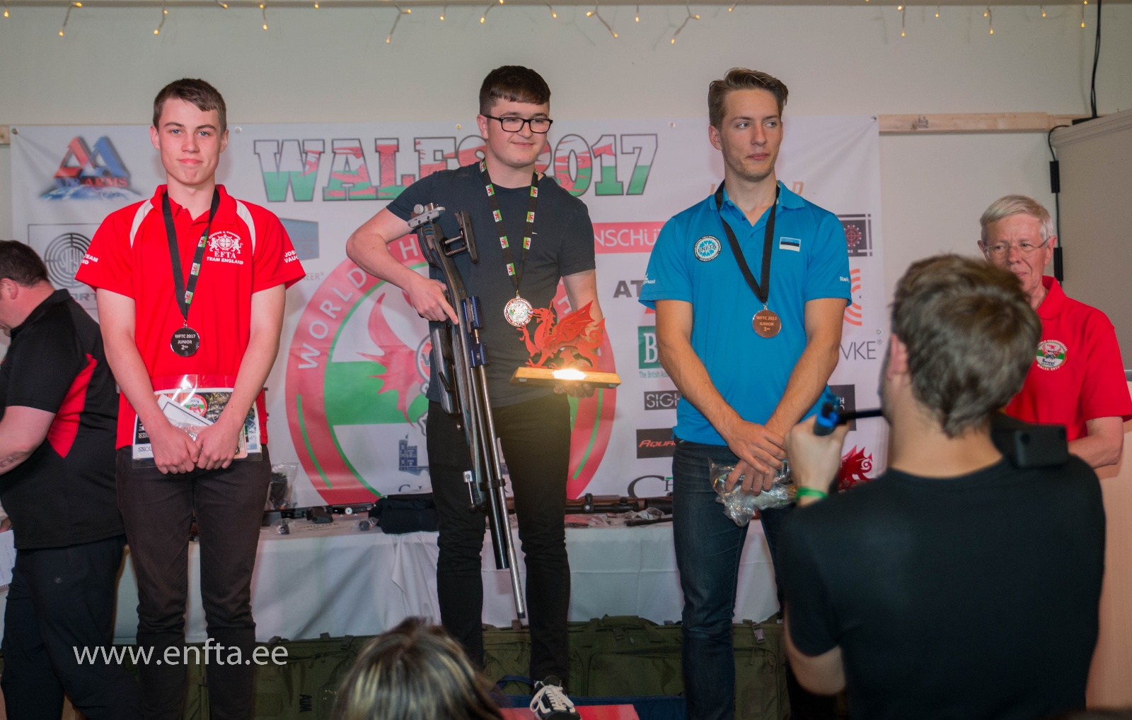 877 PCP top Juniors. From left Josh Vaughan EN, Dylan Varney EN, Rein Reinu EE 